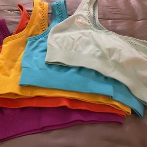 One shoulder seamless sports bra